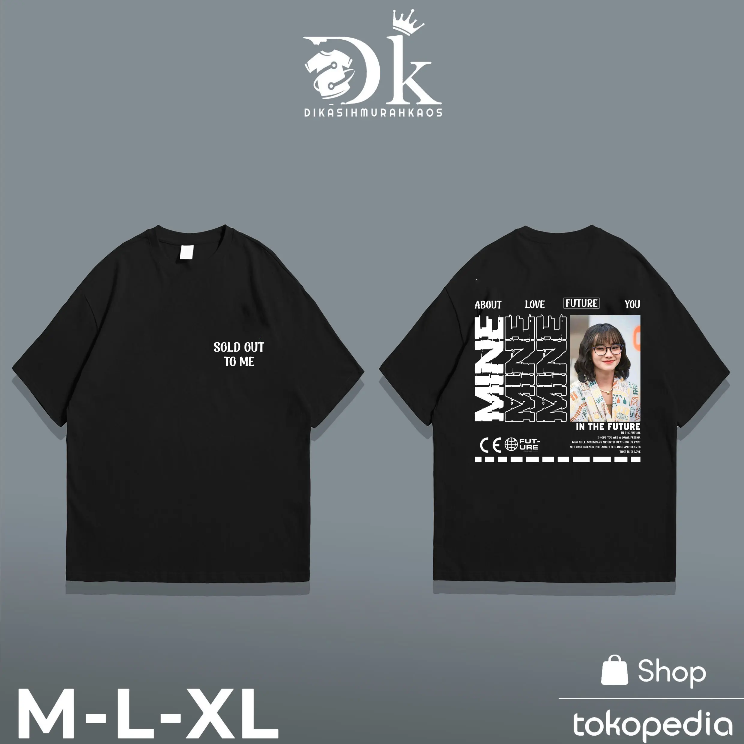 DIKASIHMURAH KAOS - T-Shirt gambar KAOS CUTE BEBAS REQUEST CUSTOM FOTO KALIAN - Kaos gambar FF - DTF - Catton Combed 30s - Pria Dewasa - Unisex - Satuan/Lusinan - Bisa request foto dan nama - COD baju skena cowok Panjang
