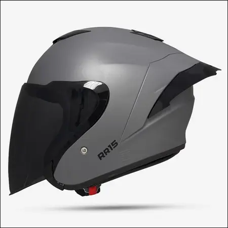 HELM HALF FACE MLA KYROS 2 GREY GLOSY KACA HITAM FREE SPOILER BISA COD HELM HALF FACE J5 KACA BENING BISA COD KEKINIAN PECING FREE BOK DUS DAN BUBLE WREF 0