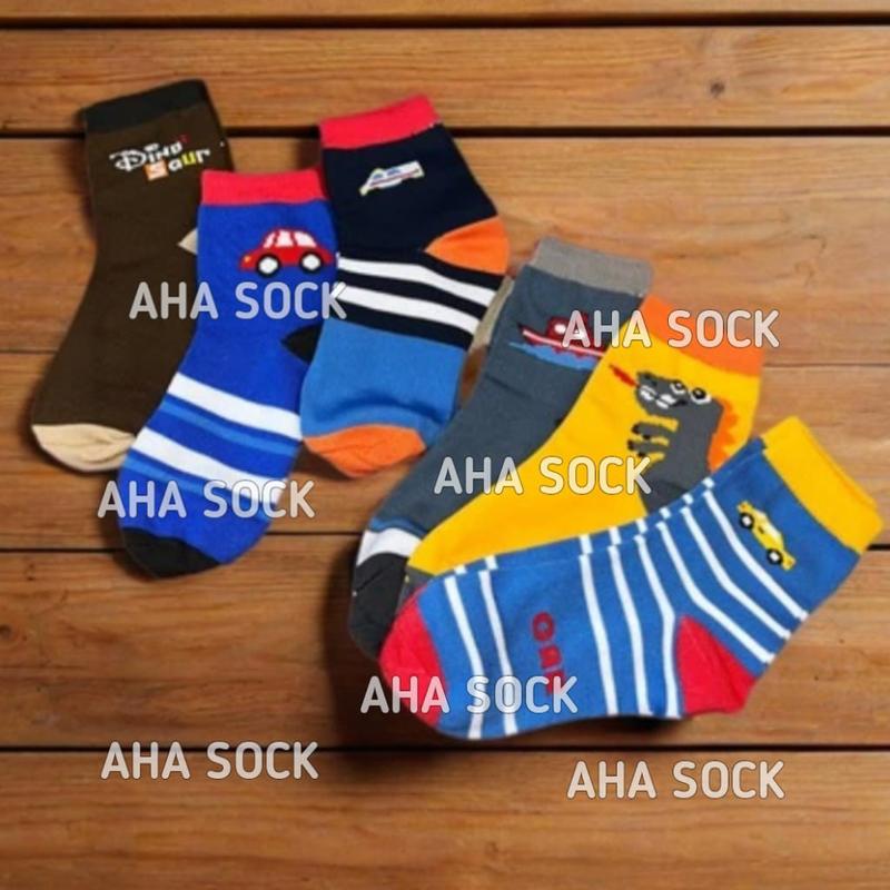 Product Introduction of Paket [12 Pasang] Kaos Kaki Cowok Cewek Motif Gambar Dino Mobil Mobilan Karakter Anak Anak 1 - 8 Tahun Bahan Spandex Poliester | Kaus Kaki Fashion Sock Anak Laki Laki Perempuan 43