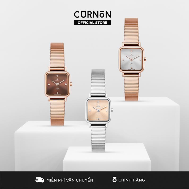 Đồng Hồ Nữ Curnon Liria Collection - Thiết Kế Tinh Tế Độc Đáo Kiểu Dáng Vuông - Dễ Dàng Phối Đồ