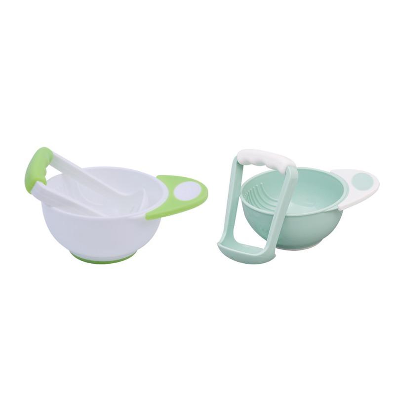 Child Multifunctional Feeding Set Reference: 2 Pcs Set Feeding Bowl Baby Tableware Food Grinding Multifunctional