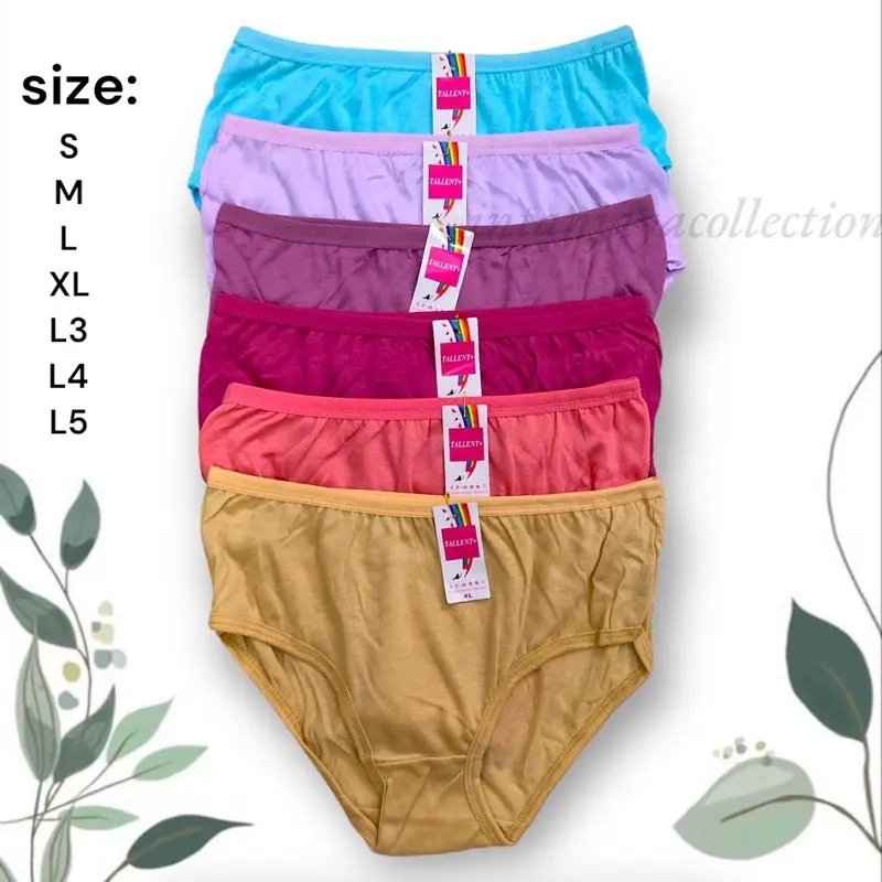 ￼{PROMO MURAH} 6 PCS CELANA DALAM WANITA DEWASA POLOS MULTIWARNA PREMIUM BAHAN KATUN LEMBUT ADEM Nyaman Pendek Motif Remaja 1