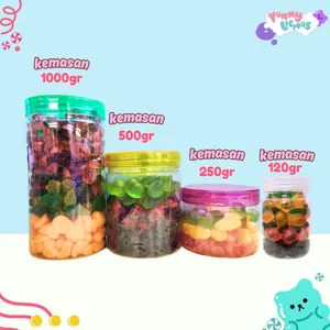 [HALAL] YUMMYLICIOUS PERMEN GUMMY CANDY JELLY VIRAL 120GR-1000GR TOPLES MIX