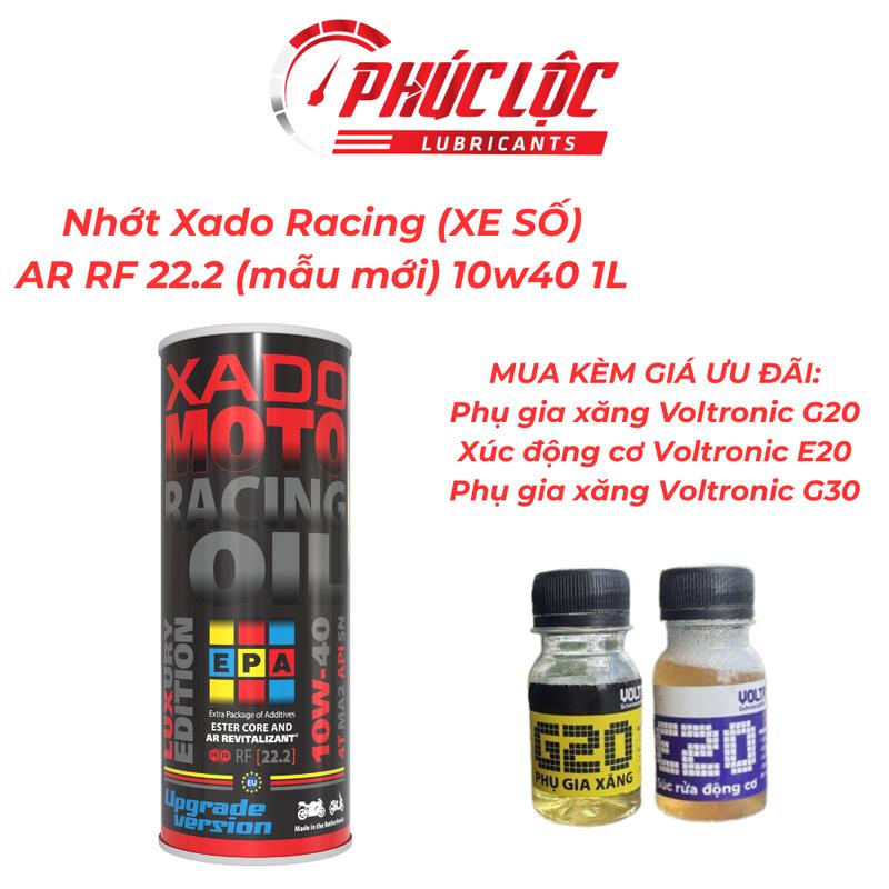 Dầu Nhớt Xe Số Và Xe Côn Tay Xado Racing 10W40 RF 22.2