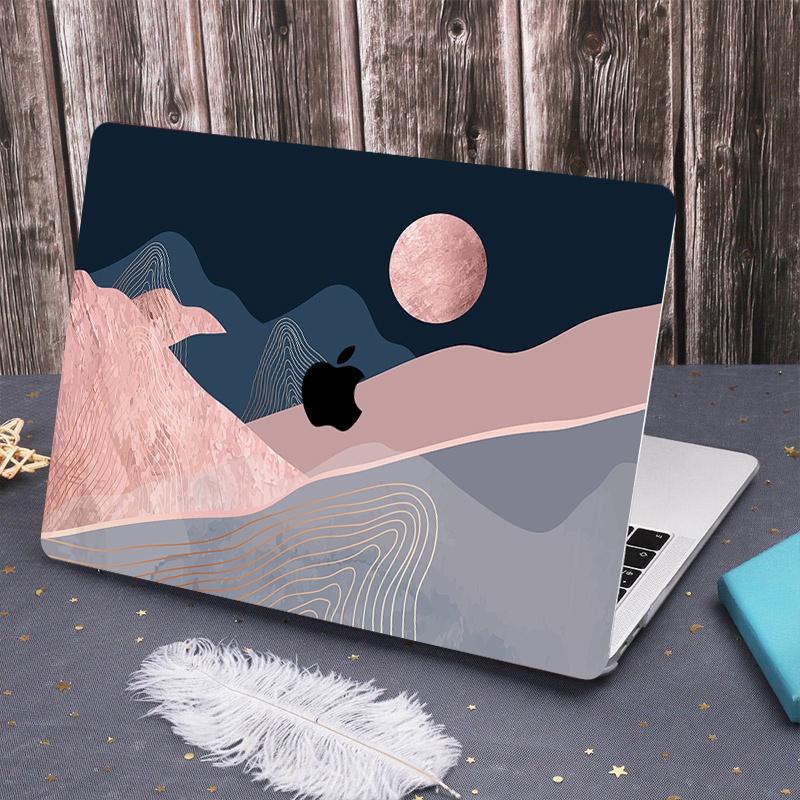 Cream Print Case for Macbook Air M1 M2 A2337 A2681 A2941 Air 15 inch cover compatible with macbook Pro13 14 15 16 inch A2338 A2779 A2442 A2991 A2992 with keyboard cover 6