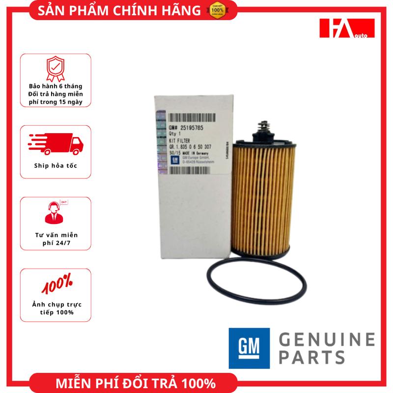 Lọc dầu nhớt Chevrolet Cruze 17-22, Orlando 1.4L/1.8L, Trax, Aveo T300 1.6L