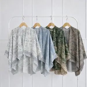 Outer Wanita Batwing Full Motif voal scarf Lengan model kelalawar outwear best seller cardigan Arwen kardigan Cewek Kekinian Hijab Friendlyouter korean style muhisshop