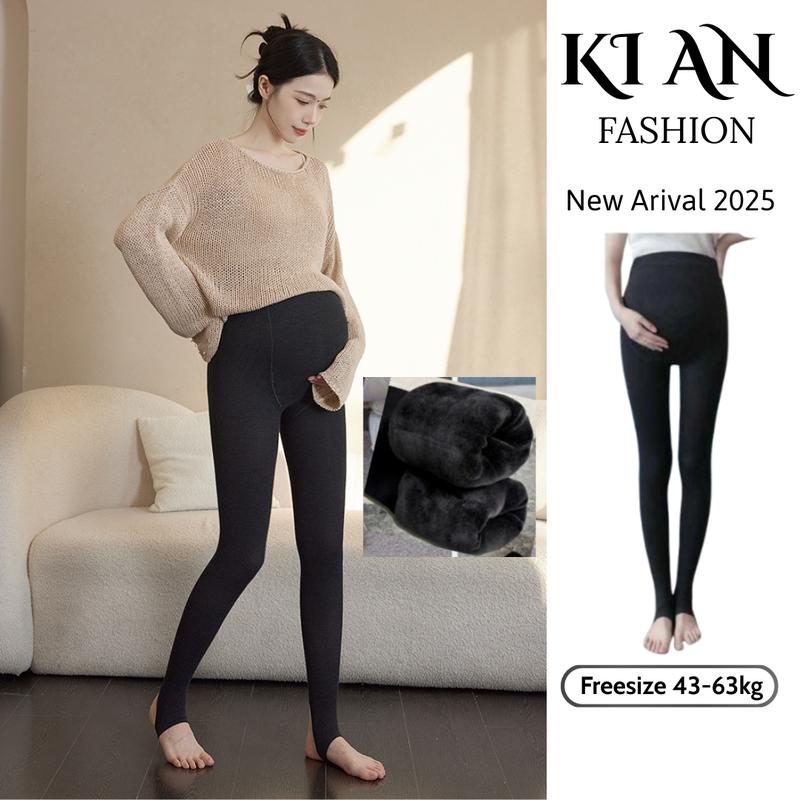 Hàng loại 1 Quần tất bầu lót lông cao cấp nhập khẩu dày dặn ấm áp vô cùng☘️quần bầu có chun chỉnh💕Freesize 43~68kg Váy Bầu Đầm Bầu quần tất quần nỉ quần tất bầu lót lông