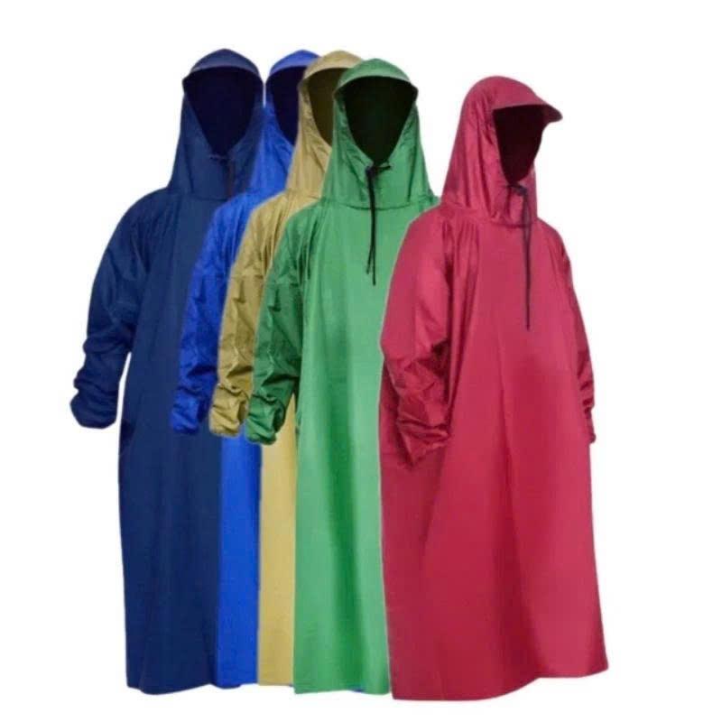 Áo Mưa Bít Liền Thân 1 Người 1M4 Trùm Có Tay Dáng Xuông Ích Kỷ Không Xẻ Tả Vải Dù Cao Cấp Choàng Đi Xe Máy