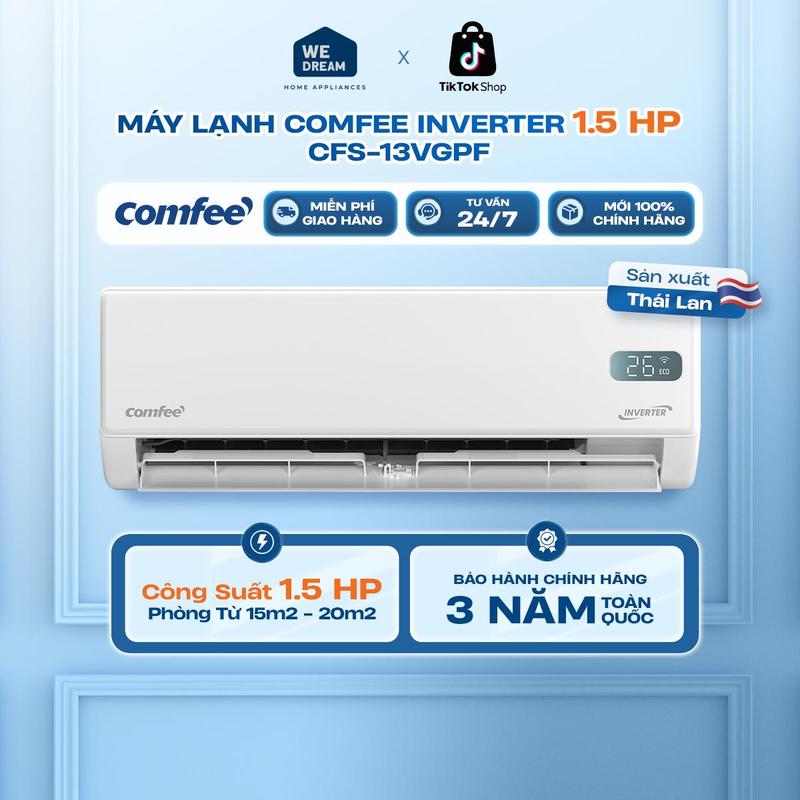 CFS-13VGPF _ MÁY LẠNH COMFEE INVERTER 1.5HP CFS-13VGPF 100%
