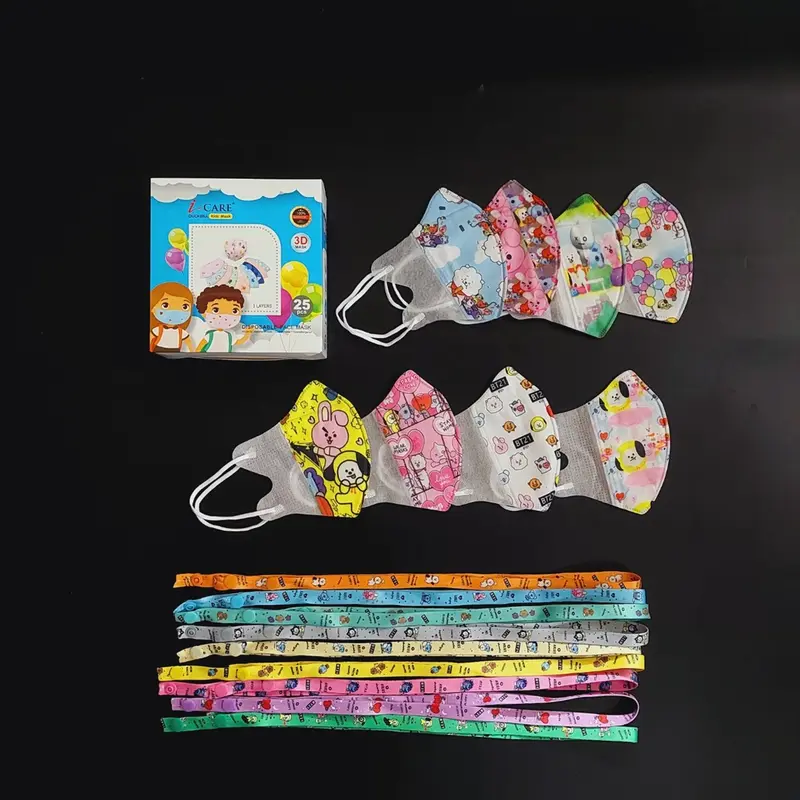 Duckbill KIDS i-Care 1 Kotak isi 25pcs Masker Anak 3ply Duckbill 3D Untuk 0-8 Tahun - Big Plaza 1