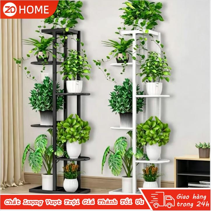 Kệ hoa Kệ sắt đựng cây cảnh di động, kệ nhiều tầng trang trí ban công, phòng…