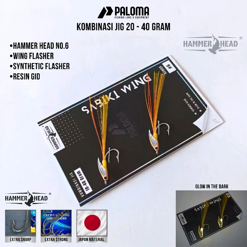 Sabiki Resin Wing Isi 2 Kail Nomor 6 Umpan kotrekan 2