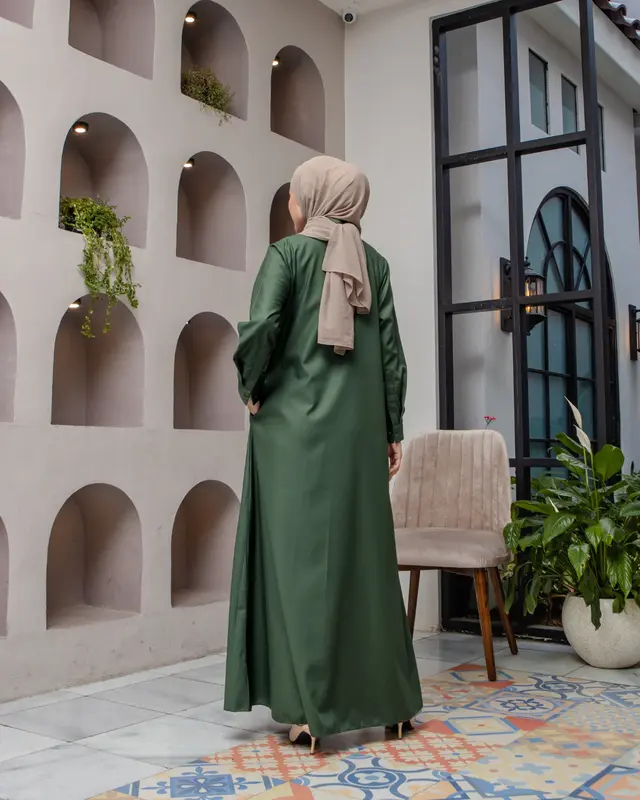 Abaya Shirt - 16 Warna | Zysku Xena | Dress Kemeja Kerja Wanita Lengan Panjang 5