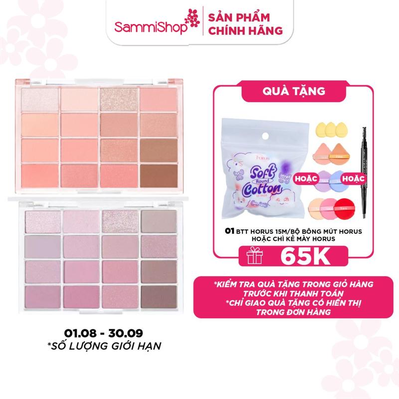 Wakemake Bảng phấn mắt Soft Blurring Eye Palette 14g