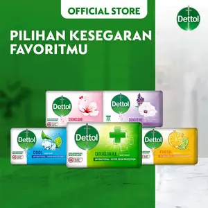 [ISI 5 PCS] Dettol batang 100gr isi 5 Pcs - Perawatan efektif membunuh kuman dan bakteri