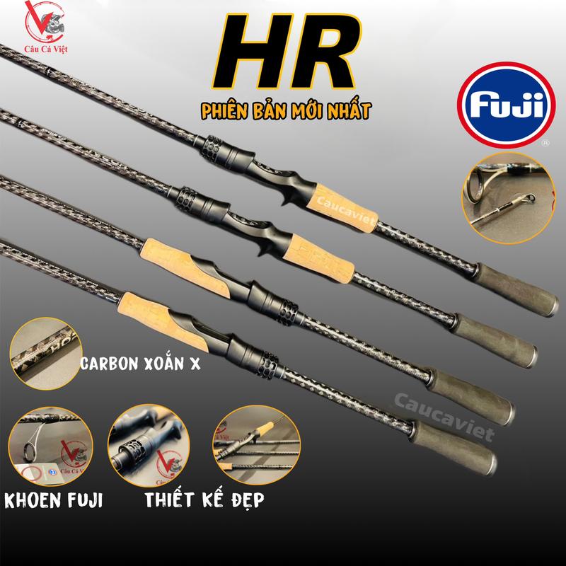 CẦN LURE HR KHOEN FUJI PHÔI CARBON XOẮN X. CÂU CÁ - FISING. CAUCAVIET Đi Câu Bắt Cá Fishing