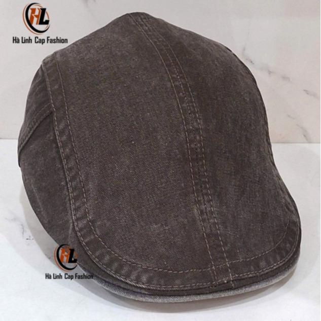 Mũ bê rê thời trang bít đuôi Nón Beret Nghệ Sĩ thời trang Nón mỏ vịt - Mũ Nồi Nam Mẫu Mới 2024 A78 - Màu Nâu