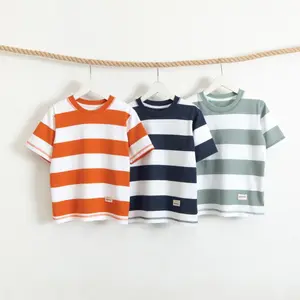KAOS STRIPE ANAK OVERSIZE - KAOS SALUR ANAK - kaos anak laki - laki dan Perempuan