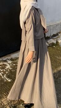 Product Review of Setelan Rok Wanita - Baju Pasangan Fashion Muslim Linen Trend - Atasan Kemeja Pria Linen - Moira Couple  Casual from 𝒂**𐙚 1