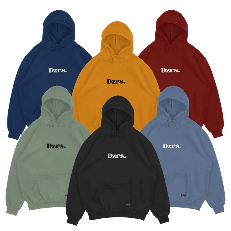 Dezirose Hoodie Basic Font Simple - Sweater Hoodie Pria Wanita Distro Fleece Tebal Premium 280gsm Size M-XXL Unisex (16 Colour) 4