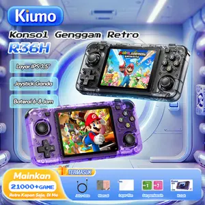 KIUMO Retro Handheld R36H Multi Console Game 128GB 20000+ Classic Games Konsol Genggam Gameboy  IPS 3.5" Baterai 3000mAh