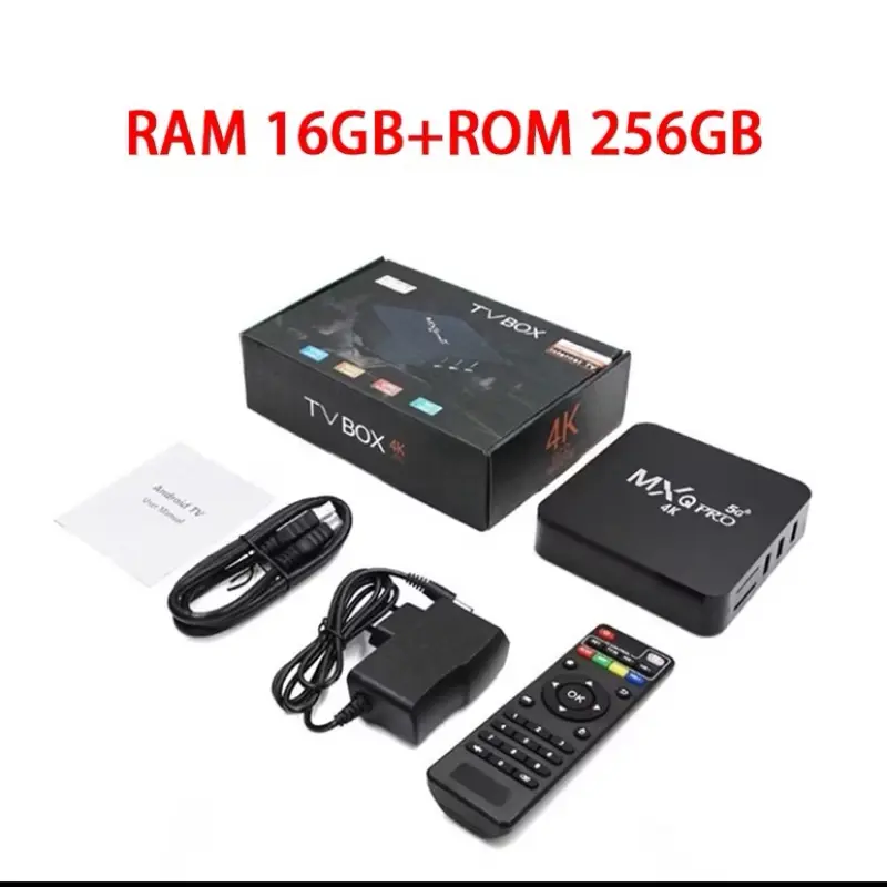 COD MXQ PRO Android TV Box 4K HD Smart Set Top Box 16GB Ram 512GB Rom 2 ...