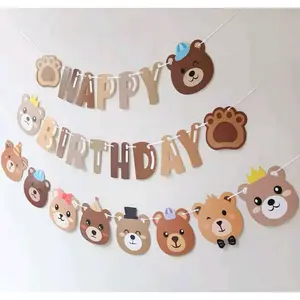 BANNER HAPPY BIRTHDAY BEAR