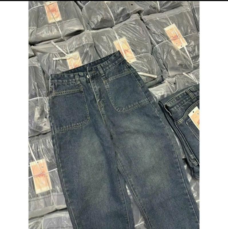 QUẦN JEAN NỮ BAGGY CẠP CAO TÚI CƠI CỰC ĐẸP(Kèm Ảnh Thật Có Sẵn) 5