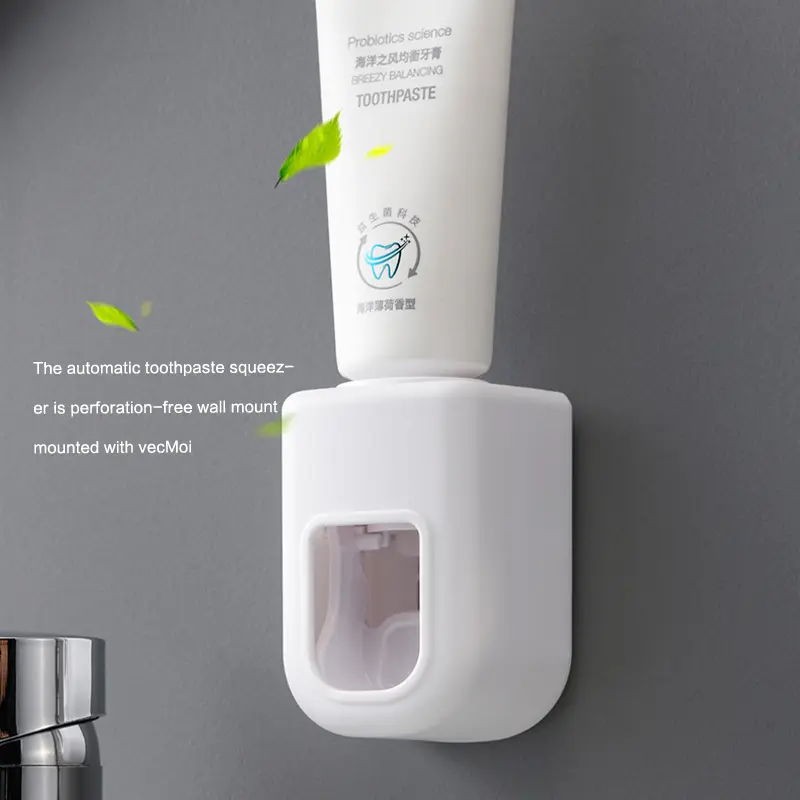 Dispenser Odol Toothpaste Dispenser Pemasangan Tanpa Paku Dispenser Pasta Gigi Desain Minimalis 5