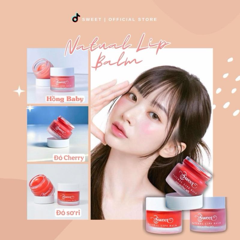 (Deal 8-8) Son dưỡng hồng môi Sweet 10g - Ủ môi Dưỡng ẩm và cải thiện sắc tố môi