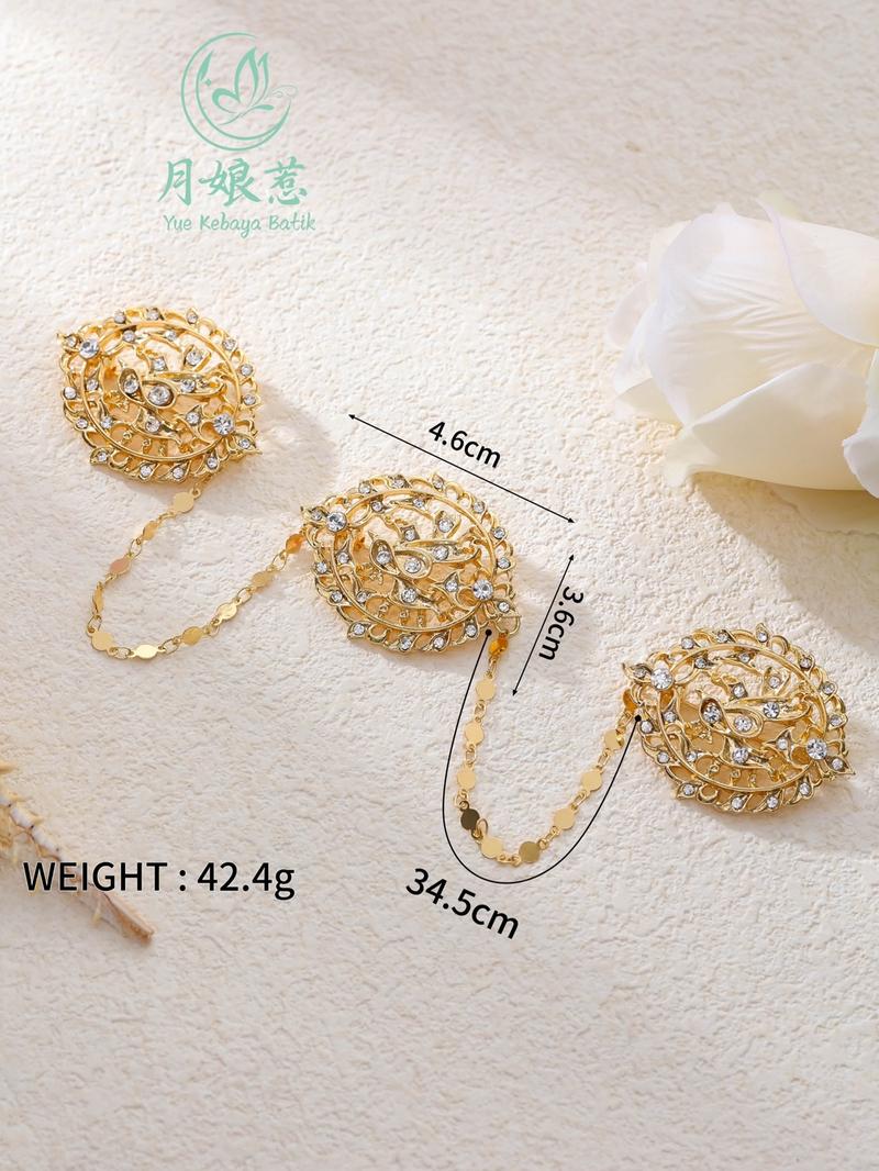 Product Introduction of ￼Peranakan Nyonya Kebaya Accessories Kerosang/Kerongsang Brooch Retro Style 13