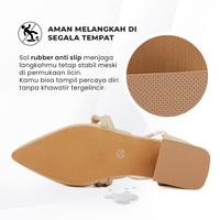 Gambar OCTAVIA Sepatu Heels Wanita Pointed Toe Ankle Strap Mutiara #OC-B120 - Black, 36 = 23 cm dari Octavia Shoes Kab. Tangerang 5 Tokopedia