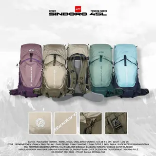 Tas Gunung / Carrier Premium Sindoro 45 Liter Arei Outdoorgear 0