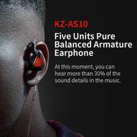 Gambar Knowledge Zenith KZ AS10 - In Ear Earphone - HYBRID 5 DRIVER dari Knowledge Zenith Store Kota Administrasi Jakarta Barat 3 Tokopedia