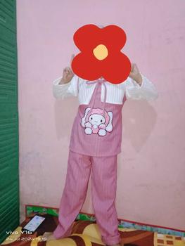 Product Review of Baju Anak Satu Set Dengan Celana Bahan Knit Hornet Untuk usia 2 sampai 12 tahun - Oneset Laura from S** 0