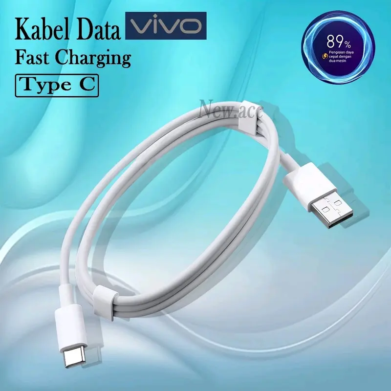 Kabel Data VIVO Original 100% USB TYPE C FAST CHARGING Kabel Charger Compatible All Type Series Cable 3