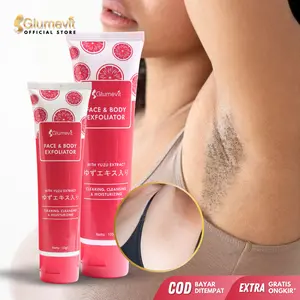 Paket 1 Pcs Glumevit Exfoliating Gel  50gram - Pembersih Ketiak Hitam - Permbersih Daki Hitam