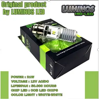LAMPU LED UTAMA MOTOR H6 MH1 CREE 12 mata AC DC LUMINOSLED WHITE