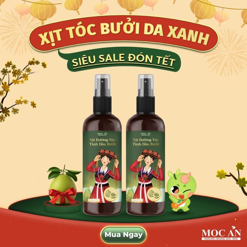  X2BT120M - Combo 2 Chai Xịt Tinh Dầu Vỏ Bưởi Da Xanh Mộc Ân Haircare 120ml Hỗ Trợ Giảm Rụng Mọc Tóc Chăm Sóc Tóc 