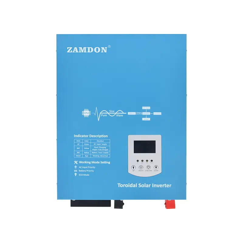 Zamdon Toroidal Hybrid Off-grid Solar Inverter 48V5KW with 80A MPPT SCC ...