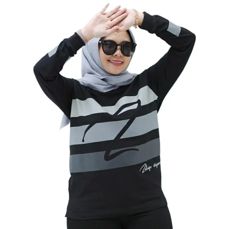 Atasan Wanita Zolaqu/Kaos Panjang Full Size/Atasan Rib Wanita M L XL XXL XXXL/Kaos Combed Tebal/ Baju Motif Variasi 4