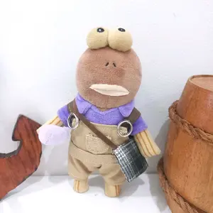 BAJU boneka ikan bikini bottom buddies spongebob outfit jumpsuit cream fish doll