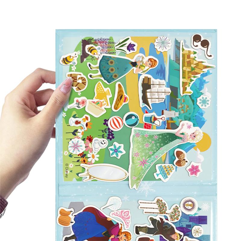 Sách Yên Tĩnh Từ Tính, Disney, Dành Cho Trẻ Em, Chủ Đề Công Chúa, Frozen Và Chuột Mickey, Sách Hoạt Động Hình Dán, Nam Châm Mềm, Đồ Chơi Giáo Dục, Phối Hợp Tay-Mắt, Kỹ Năng Vận Động Tinh, Tương Tác Giữa Bố Mẹ-Bé 3