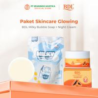 Gambar BDL Paket Skincare Glowing White Milky Bubble Pouch 100gr + Moisturizer Cream 48gr + Night Cream 48gr - Milky Bubble + Moisturizer Cream + Night Cream dari BDL Skin Care Kota Administrasi Jakarta Barat 4 Tokopedia