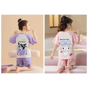 setelan baju santai anak cewek motif gemes size S M L XL XXL
