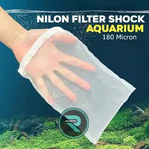filter bag aquarium nylon mesh multifungsi