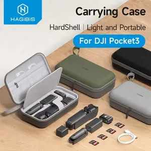 Hagibis Carrying Case For Dji Osmo Pocket 3, Portable Travel Storage Organizer Carry Bag Protective Hard Shell Handbag For Pocket 3 Creator Combo Accessories