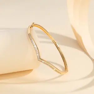 Gelang Bangle Fuji Gelang Titanium Import Anti Karat Lapis Emas Korea Aksesoris Fashion