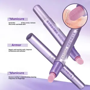 Nail Care Pen 3in1 Cuticle Treatment Nail Strengthener Anti Breakage Frizz For Healthy Nails Natural Artificial Portable Tools
